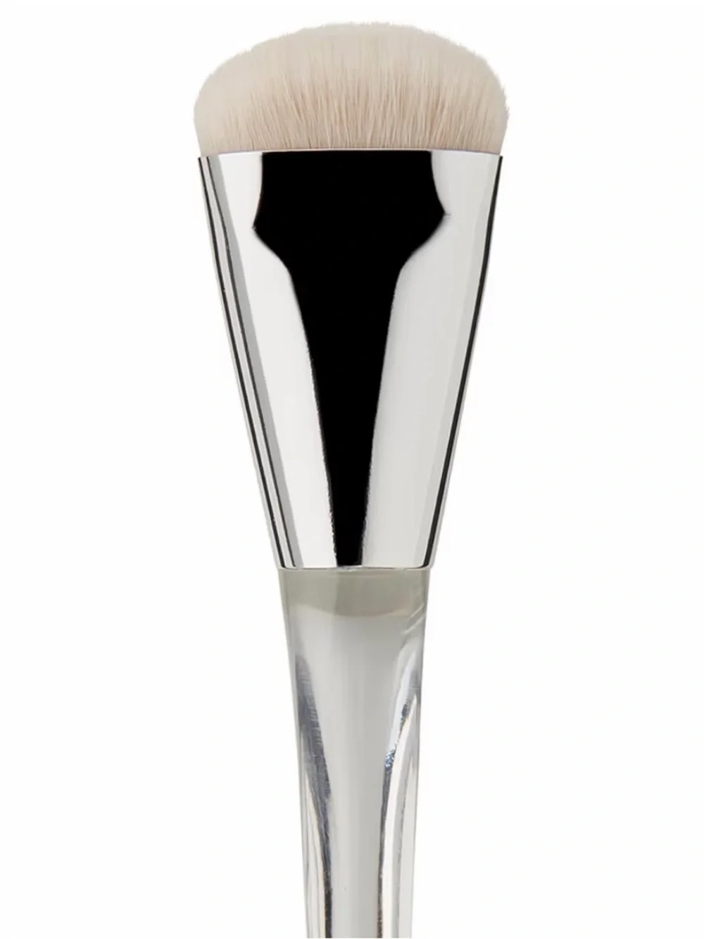 NWT e.l.f. Precision Sculpting Brush - Silver Handle with Cream Bristles